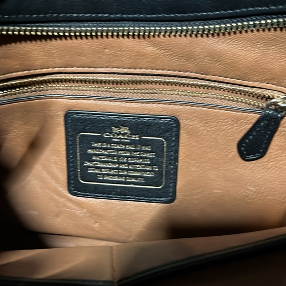 Black Leather Coach Purse - Picture 2 of 4